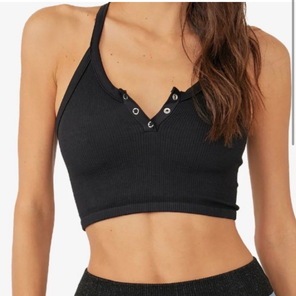 FP Movement Henley Free Throw Crop